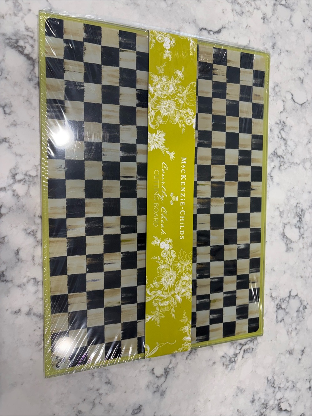Mackenzie Childs Courtly Check Cutting Board